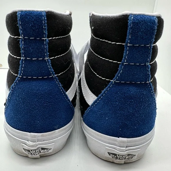 VANS Sk8-Hi Bolt True Blue & Black Suede Canvas High Top Sneakers Men’s Size 5.5 - Picture 5 of 11